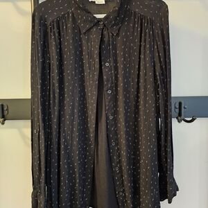 Elegant Black Button Down Shirt for Women